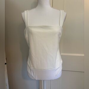 Lulu's White Fitted Body Suit